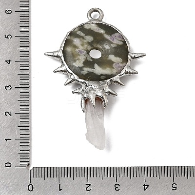 Natural Peace Jade Big Pendants G-G466-02P-12-1