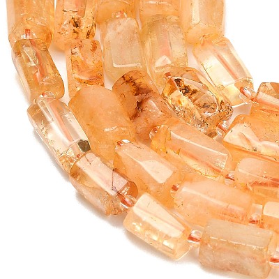 Heated Natural Citrine(Heated) Beads Strands G-F836-B08-01-1