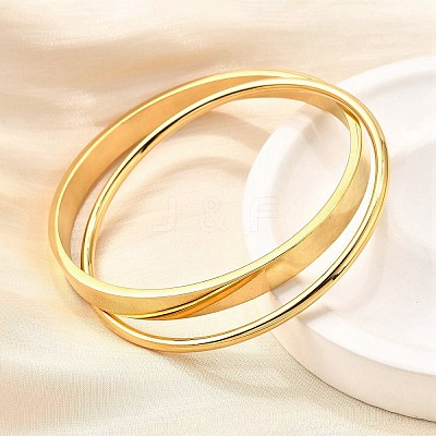 304 Stainless Steel Bangles BJEW-V004-01G-1