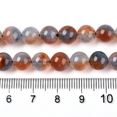 Dyed Natural White Jade Beads Strands G-T138-8mm-210-25-1
