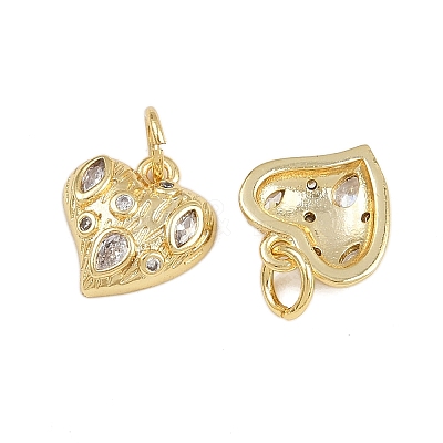 Brass Micro Pave Cubic Zirconia Pendants KK-A269-05G-1