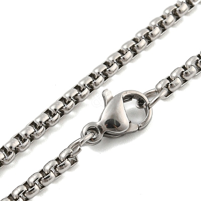 201 Stainless Steel Pendant Necklaces NJEW-H030-03P-1