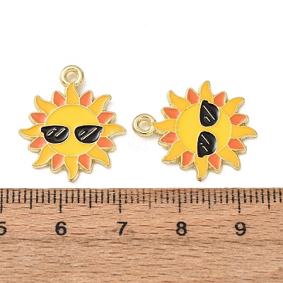 Ocean Alloy Enamel Pendants ENAM-B041-01J-1
