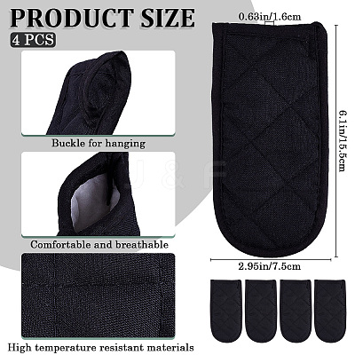 Polyester Resistant Pot Holder Sleeve Set AJEW-CP0008-62B-1