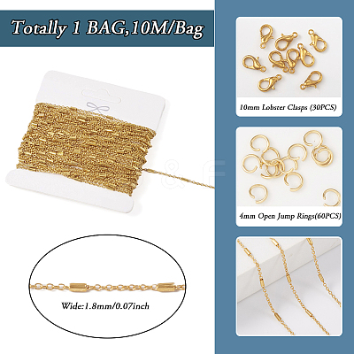 DIY Chain Bracelet Necklace Making Kit DIY-TA0005-79G-1