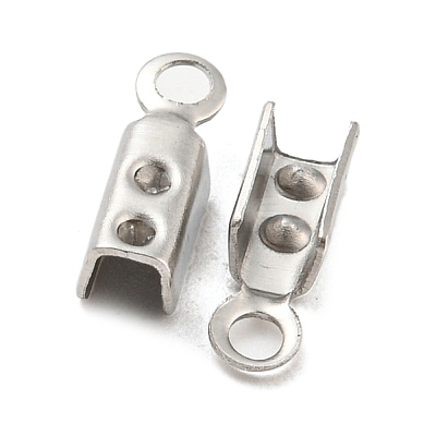 Tarnish Resistant 304 Stainless Steel Folding Crimp Ends STAS-H376-114-1