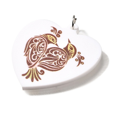 Printed Acrylic Pendants FIND-B045-01-1