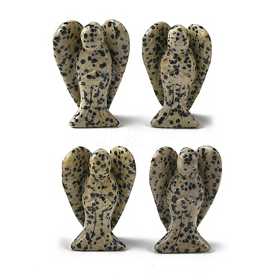 Natural Dalmatian Jasper Carved Angle Figurines GG-CBA9C2C-A30-1
