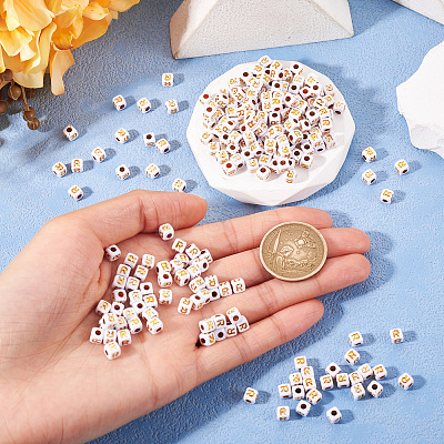 Opaque Acrylic Beads MACR-TAG0001-07R-1