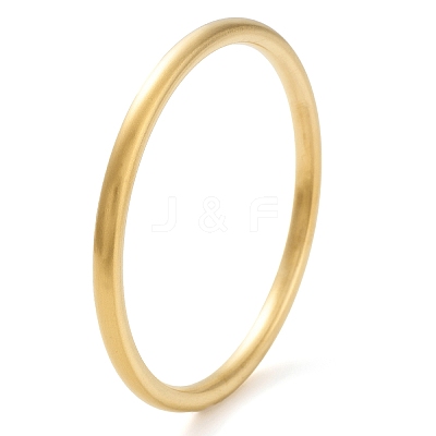 Ion Plating(IP) 304 Stainless Steel Plain Bangles BJEW-G684-03D-G-1