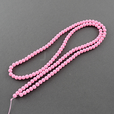 Painted Glass Beads Strands X-DGLA-S071-10mm-37-1