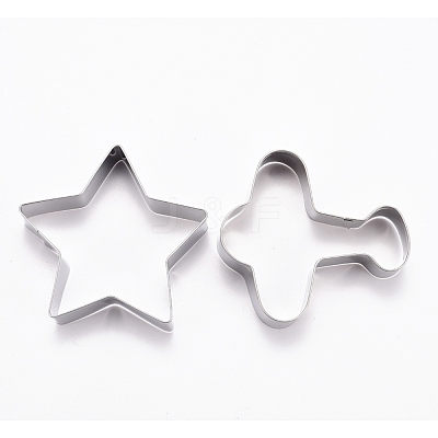 Non-Tarnish Stainless Steel The Universe Series Shape Cookie Candy Food Cutters Molds DIY-H142-01P-1