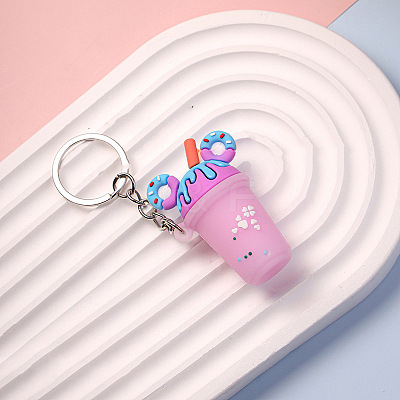 Milk Tea PVC Bag Keychain PW-WG2786B-02-1