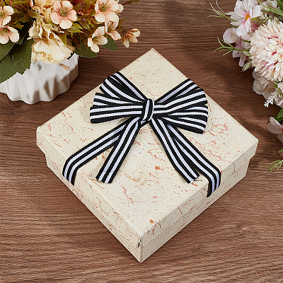 Polyester Stripe Ribbons SRIB-WH0011-326B-1