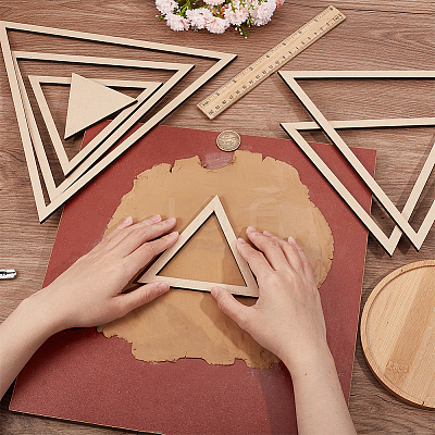 Poplar Wood Sheets & Rings DIY-WH0530-14-1