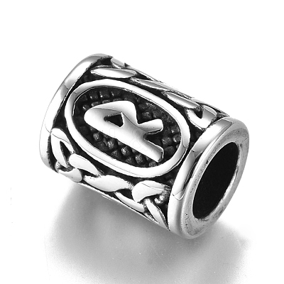 304 Stainless Steel European Beads OPDL-G010-06AS-02R-1