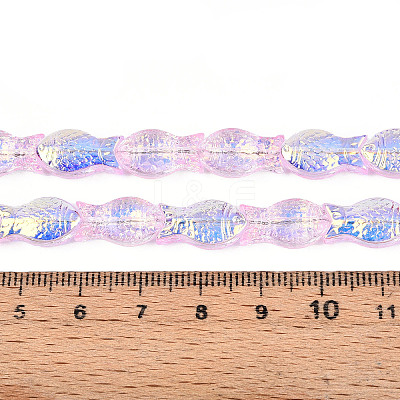 Transparency Electroplate Glass Beads Strands GLAA-T023-40A-06-1