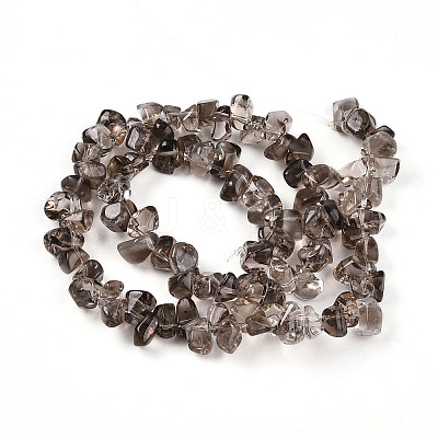 Natural Smoky Quartz Beads Strands G-B072-A01-01-01-1