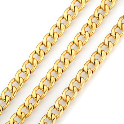 Ion Plating(IP) 304 Stainless Steel Cuban Link Chains CHS-E013-17C-G-1