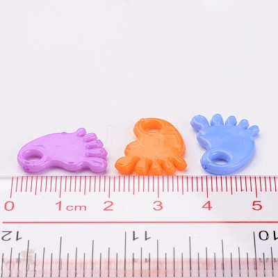 Baby Shower Ornaments Acrylic Baby Feet Pendants PAB215Y-1