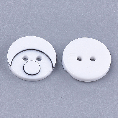Resin Buttons BUTT-Q041-06A-08-1