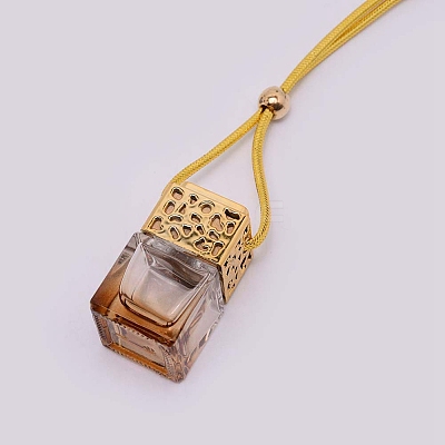 Car Hanging Air Freshener Glass Bottles DJEW-WH0008-10D-1