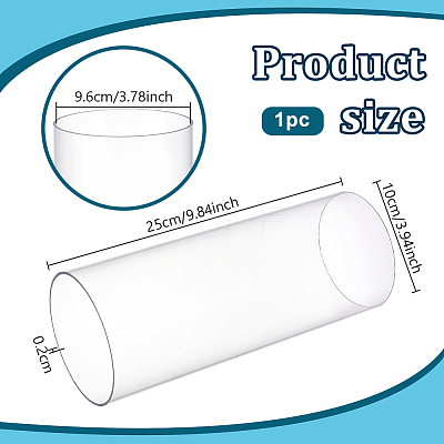 Transparent Acrylic Pipe AJEW-WH0475-51J-1