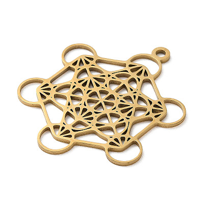 201 Stainless Steel Pendants STAS-D041-06G-1