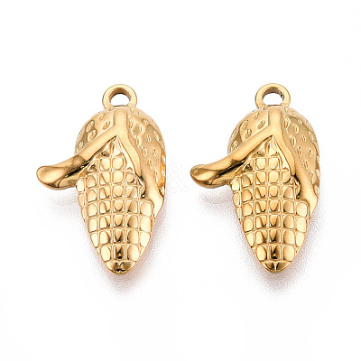 304 Stainless Steel Pendants STAS-T065-69G-1