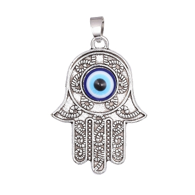 Antique Silver Plated Alloy Pendants PALLOY-L223-T01-AS-1