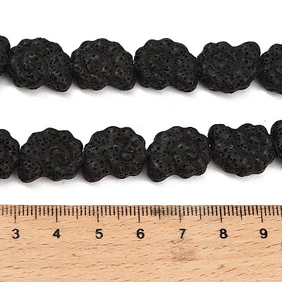 Natural Lava Rock Beads Strands G-G347-01D-1