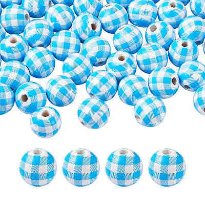 Natural Wooden Beads WOOD-TAC0010-05F-1