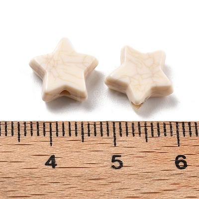 Crackle Opaque Acrylic Beads OACR-Z026-06B-1