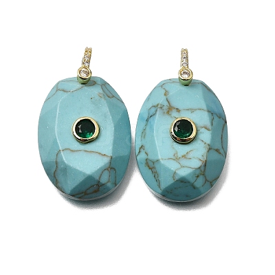 Synthetic Turquoise Pendants GG-CBA7610-06G-05-1