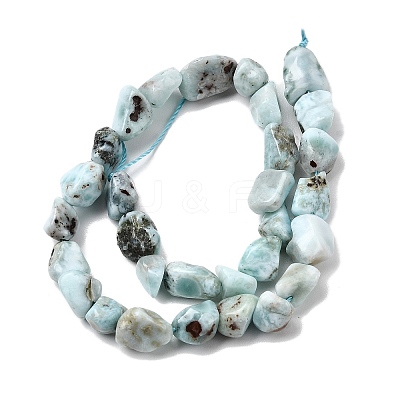 Natural Larimar Beads Strands G-P601-A20-02-1