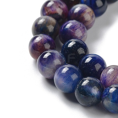 Natural Rainbow Tiger Eye Beads Strands G-NH0002-A01-A03-1