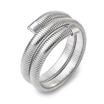 304 Stainless Steel Snake Chain Bangles BJEW-F522-01P-1