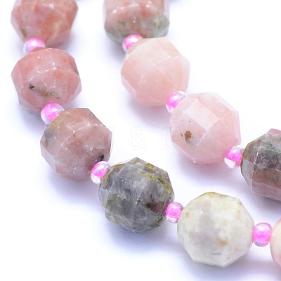 Natural Plum Blossom Jade Beads Strands G-I279-A12-1