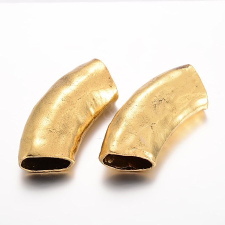 Tibetan Style Alloy Tube Beads PALLOY-I114-50AG-1