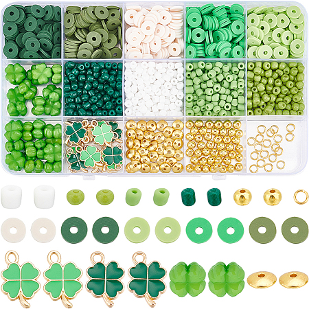 SUNNYCLUE DIY Saint Patrick's Day Jewelry Making Finding Kit DIY-SC0023-84-1