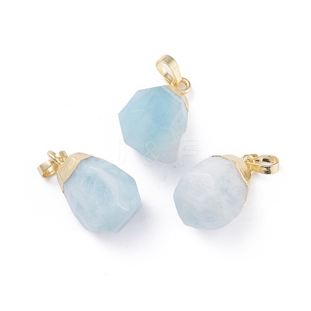 Natural Aquamarine Pendants X-G-G845-07G-03-1