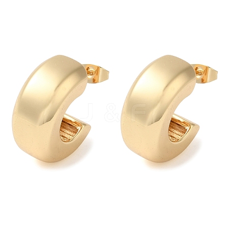 Brass Stud Earring EJEW-H103-05G-1