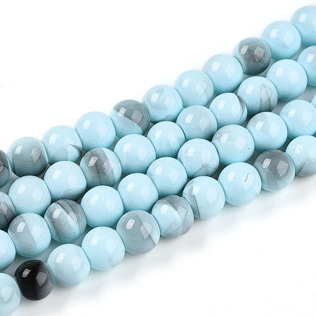 Baking Paint Glass Beads X1-DGLA-N013-8mm-03-1