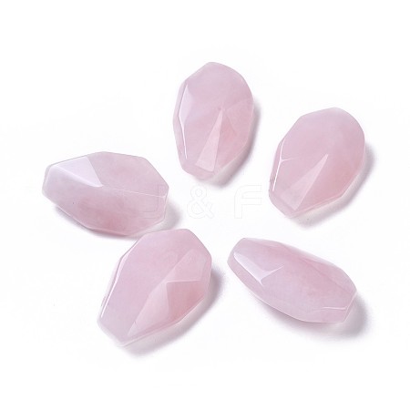 Natural Rose Quartz Pendants G-K297-C01-1