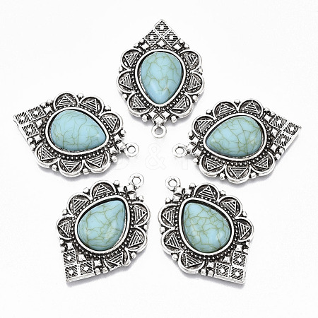 Tibetan Style Alloy Pendants X-PALLOY-R113-001-RS-1