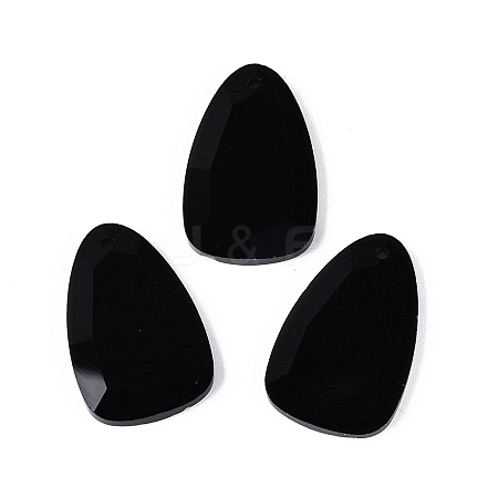 Natural Obsidian Pendants G-Q601-38A-1