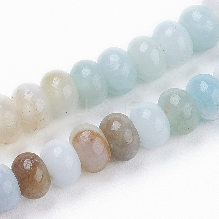 Natural Flower Amazonite Beads Strands G-F520-16-1