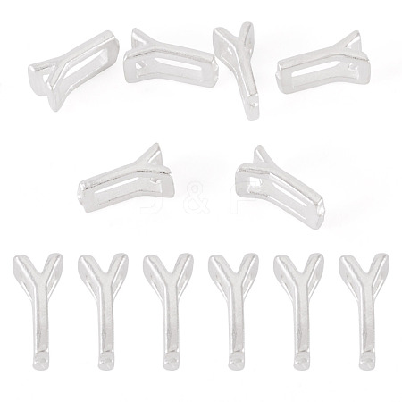 6Pcs 925 Sterling Silver Hollow Initial Beads STER-TA0001-53Y-1