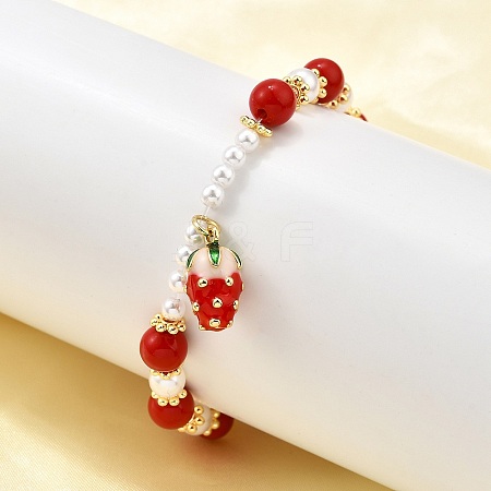 Brass Stretch Bracelets BJEW-C098-02A-1