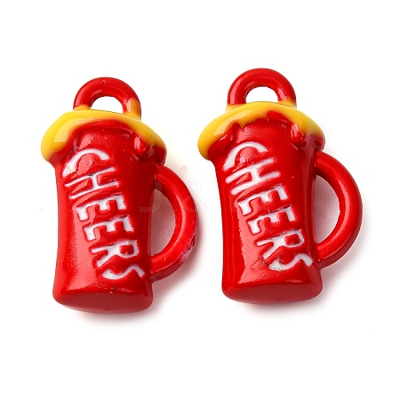 Baking Paint Alloy Pendants LS-FIND-G097-05C-1